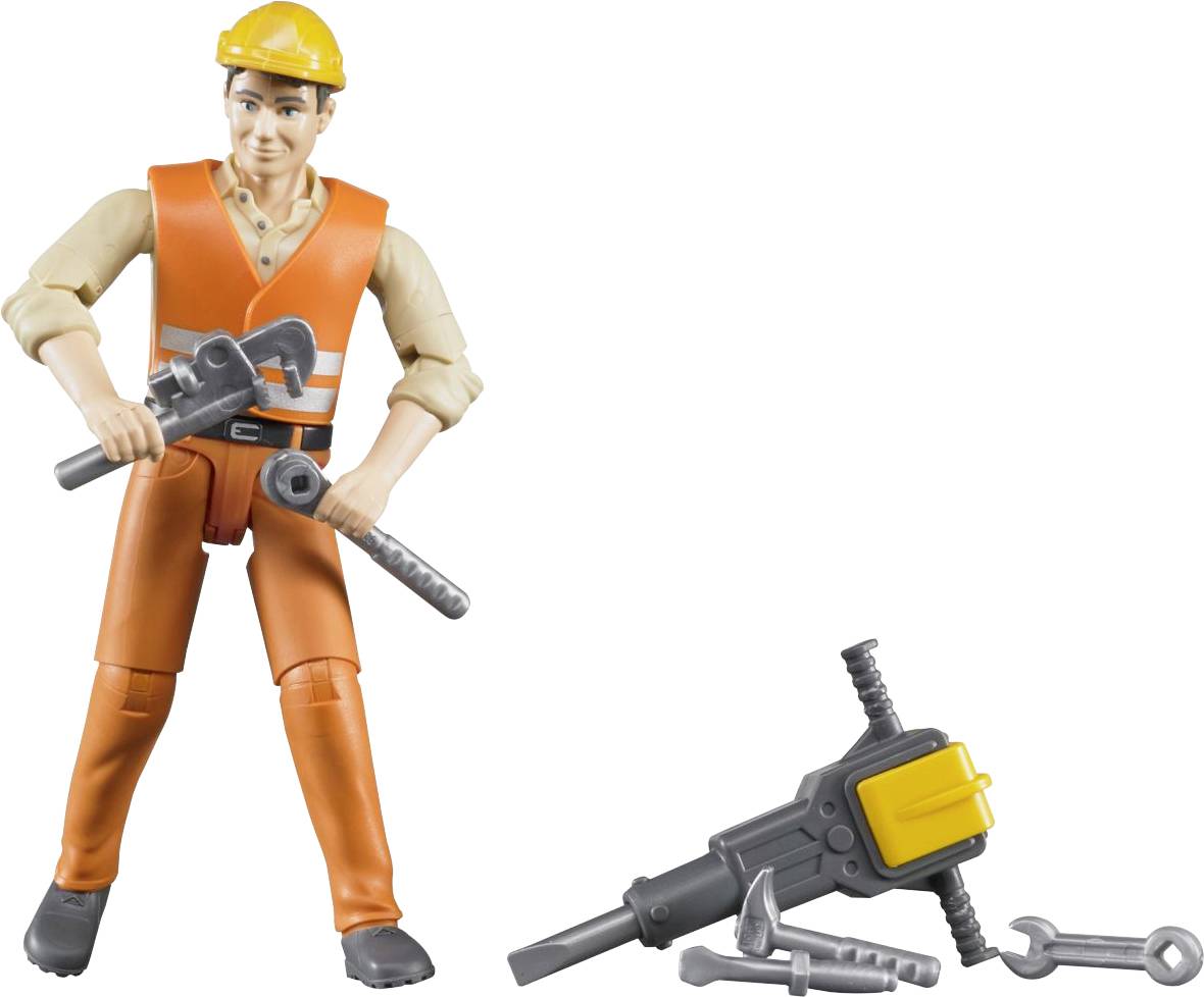 Brother bworld construction workers with accessories