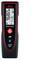 'Leica DISTO D110 handheld laser distance meter displaying 96.865 on screen, featuring control buttons for measuring, Bluetooth, and power.'