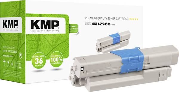 KMP Toner cartridge replaced OKI 44973536 Compatible Black 2200 Sides O-T36