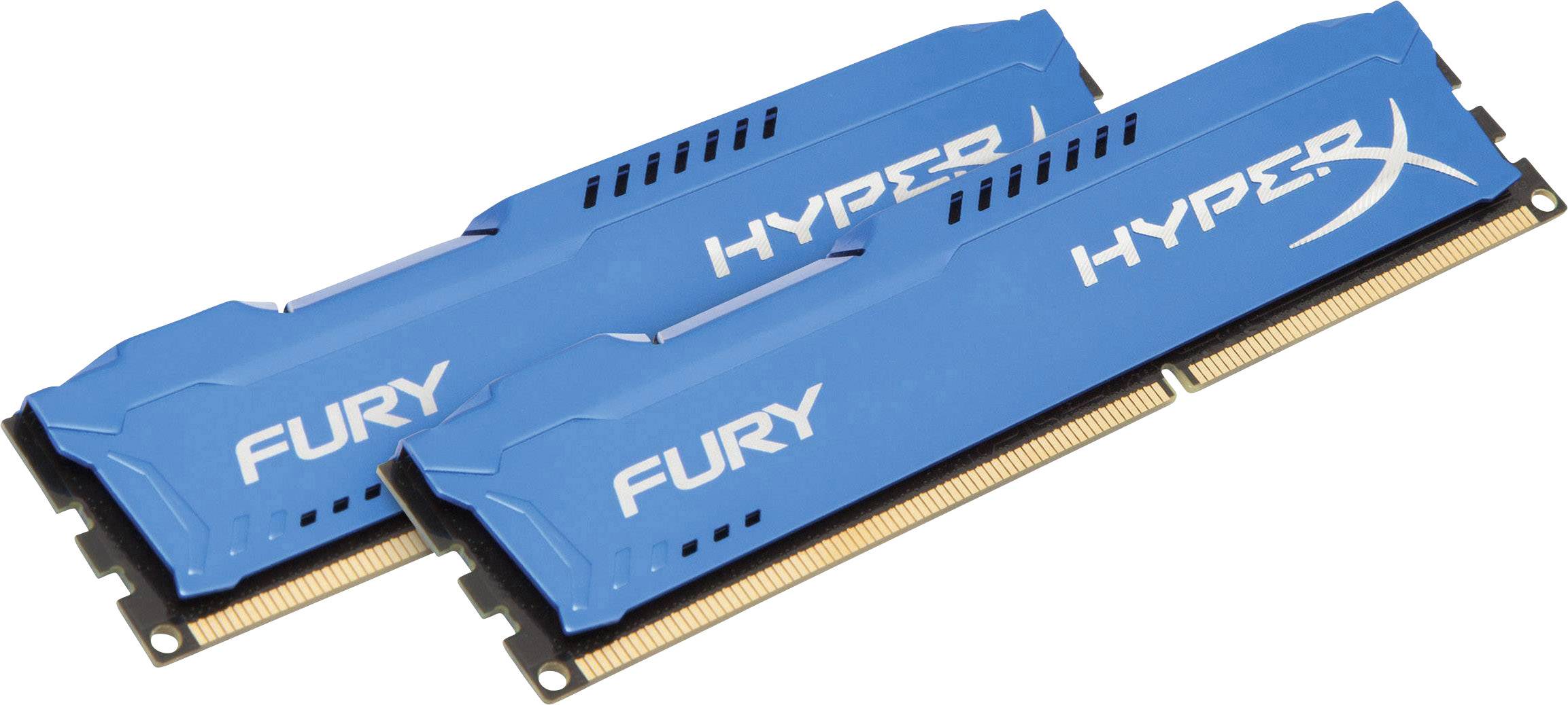 Belongs fit Exclude HyperX Fury Blue PC RAM kit 8 GB 2 x 4 GB 1600 MHz CL10 10-10-37  HX316C10FK2/8 | Conrad.com