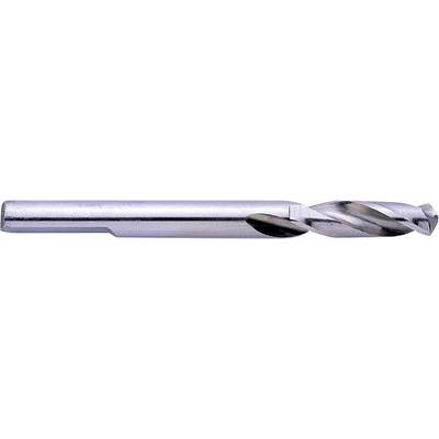 Cylindrical metal milling cutter with a cutting head and spiral-arranged cutting edges, suitable for milling operations.