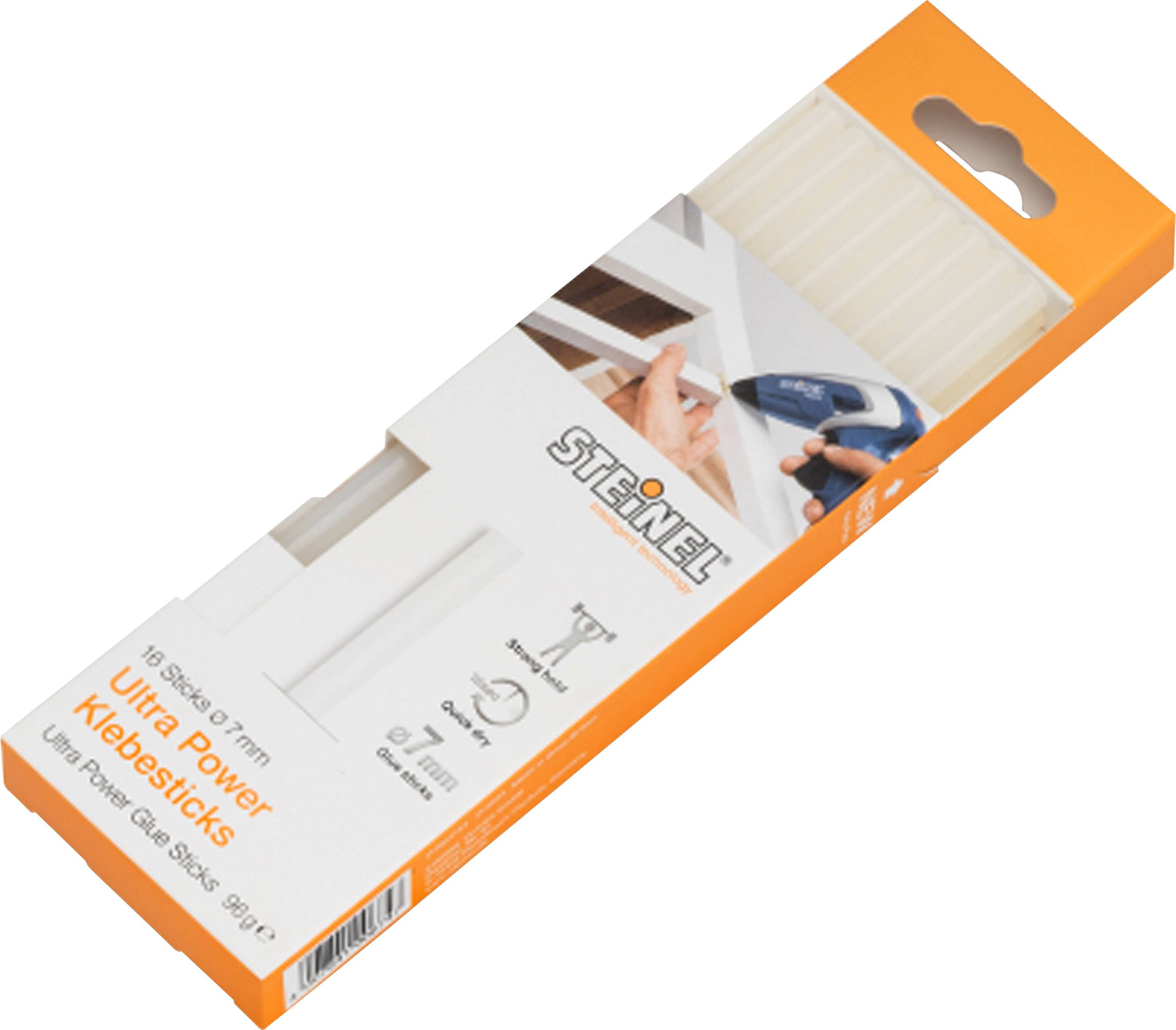 Steinel KLEBESTICKS 7MM ULTRA POWER 96G Hot melt glue sticks 7 mm 150 mm Transparent 0.096 kg 16 pc(s)