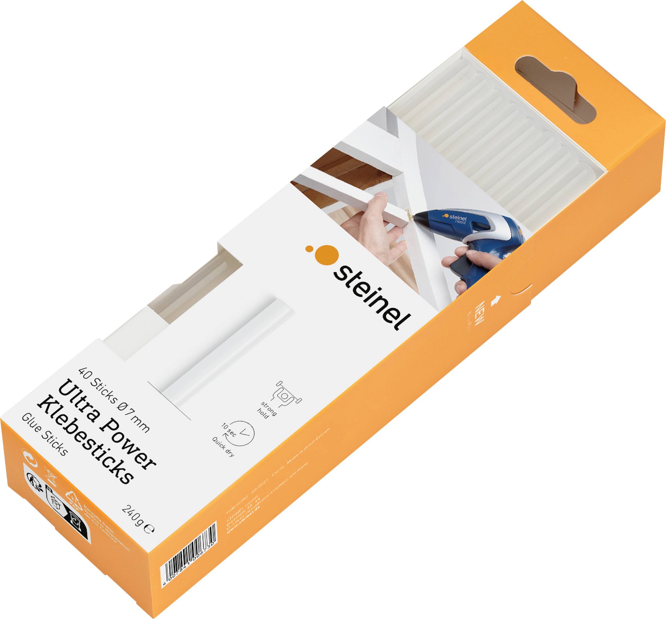 Steinel 006730 Hot melt glue sticks 7 mm 150 mm Transparent 240 g 40 pc(s)
