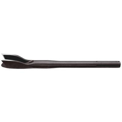 A chisel made of metal with a flat, broad head. Suitable for removing materials such as tiles or masonry.