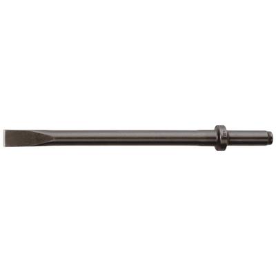 A chisel with a flat, rounded blade and cylindrical shaft, typically used for work with a club hammer.