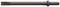 A chisel with a flat, rounded blade and cylindrical shaft, typically used for work with a club hammer.