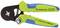 Rennsteig crimping tool in green and blue, suitable for cable sizes from 0.08-16 mm² or AWG 28-6.
