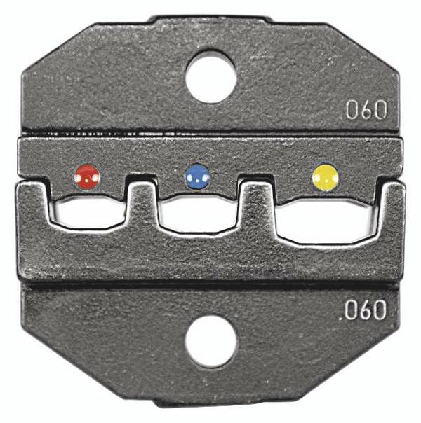 Rennsteig Werkzeuge Crimp-Einsatz 0,5-6mm² isolierte Verbinder 624 060 3 0 Crimp inset Non-insulated cable lugs, Non-insulated connectors 0.5 up to 6 mm² Suitable for brand (pliers) Rennsteig Werkzeuge PEW 12