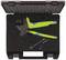 A crimping tool in a black case with foam inserts. Alongside the tool are a spanner and an Allen key. Ideal for cable connections.