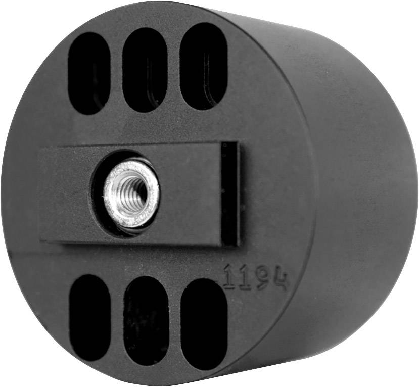 Black cylindrical device with six oval indentations and a central metal connection at the front, numbered '1194' in the bottom right.