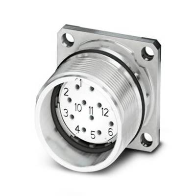 M23 connector, flange mounting 1619959 CA-17S1N8A2S00 Silver Phoenix Contact Content: 1 pc(s)