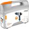 Portable case with a hot air blower 'Steinel HL 2020 E'. Electronic control, 2200W power, temperature range 80-630°C.