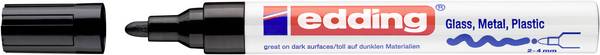 Edding 750 4-750-9-001 Paint marker Black 2 mm, 4 mm