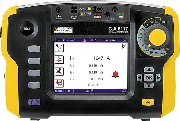 Chauvin Arnoux C.A 6117 + Software Dataview Electrical tester set VDE standard 0100, 0105, 0413