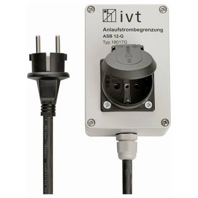 Electric Inrush Current Limiter ASB 12-G by ivt with plug socket and cable. Type: 18017G. Used for limiting starting currents.