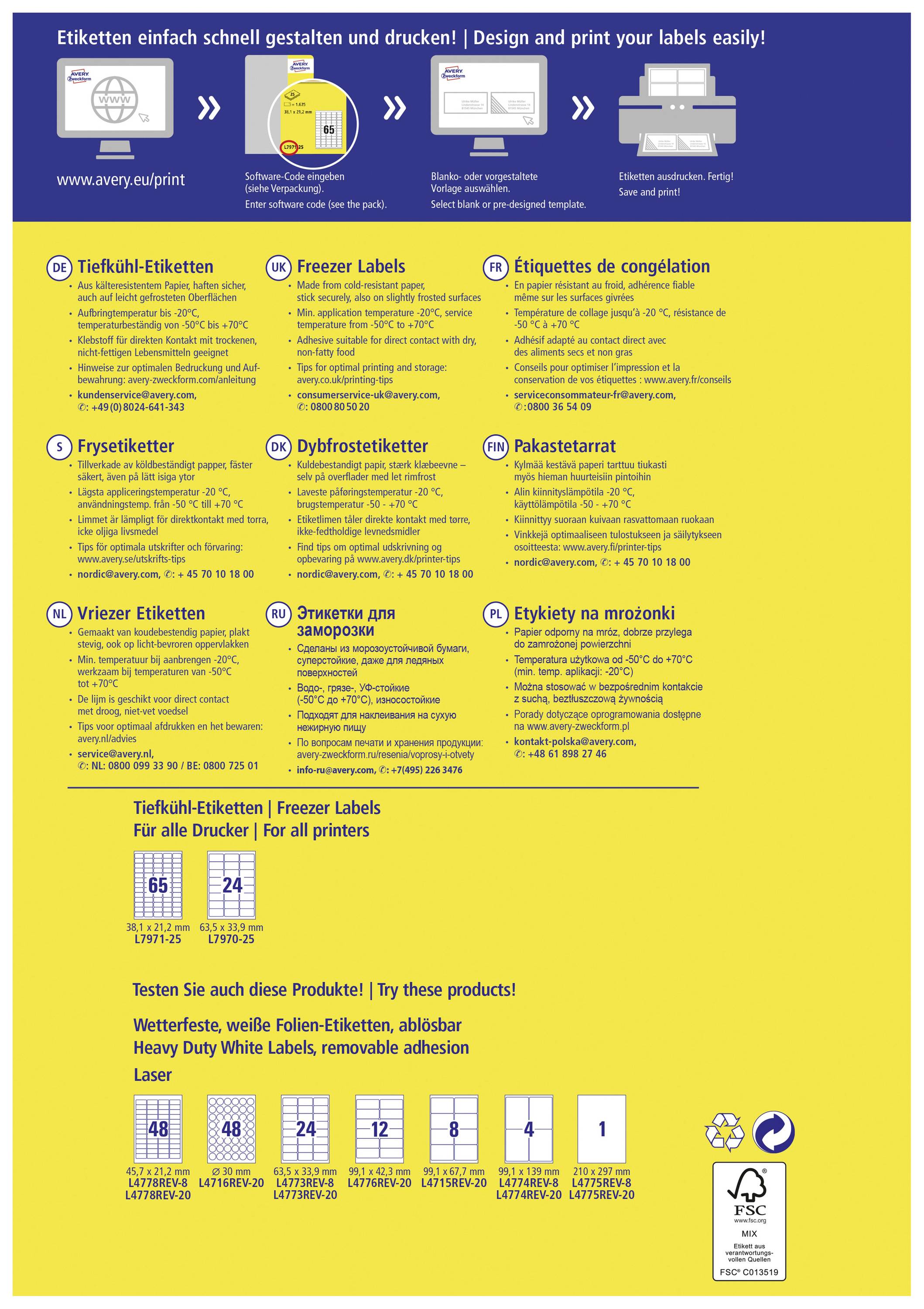 'Design and Print Labels Quickly and Easily!' Guide to Designing and Printing Labels. Characteristics, Applications, and Symbols Described.