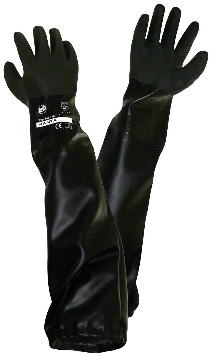 Leipold Doehle 1485-H PVC Sandblasting glove Size (gloves): Mens sizes EN 388 CAT II 1 Pair