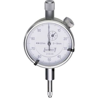 A dial gauge shows a scale from 0 to 80. Two pointers indicate precise measurements in millimetres.