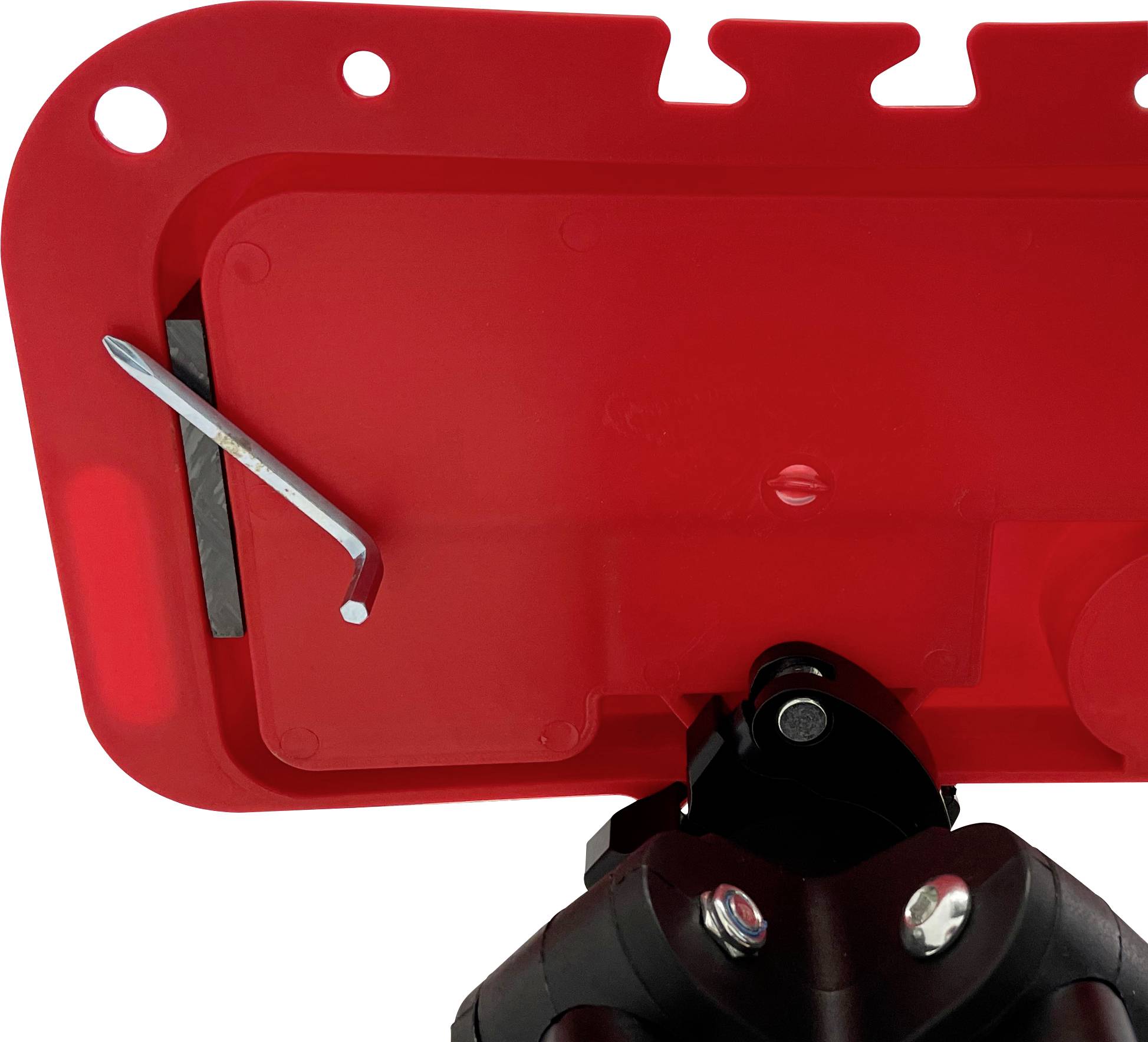 Security Plus 29289701 Maintenance stand Aluminium/PVC Black, Red-6