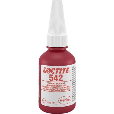 Red Bottle LOCTITE 542, Thread Sealant, 10 ml/11 g, by Henkel.