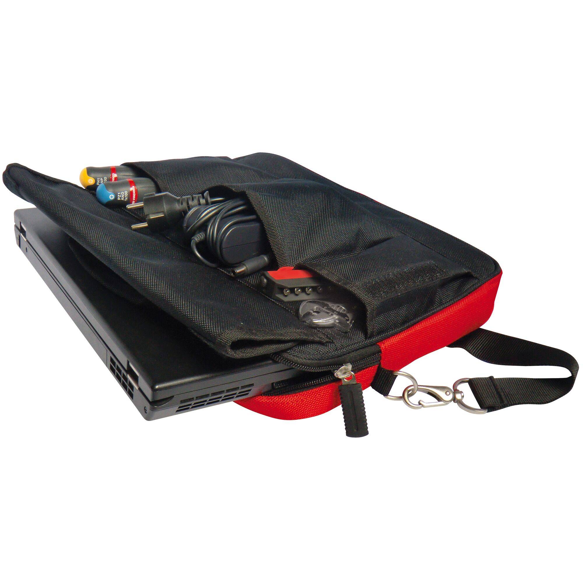 Facom Laptop bag Suitable for up to: 38,1 cm (15") Black, Red-1