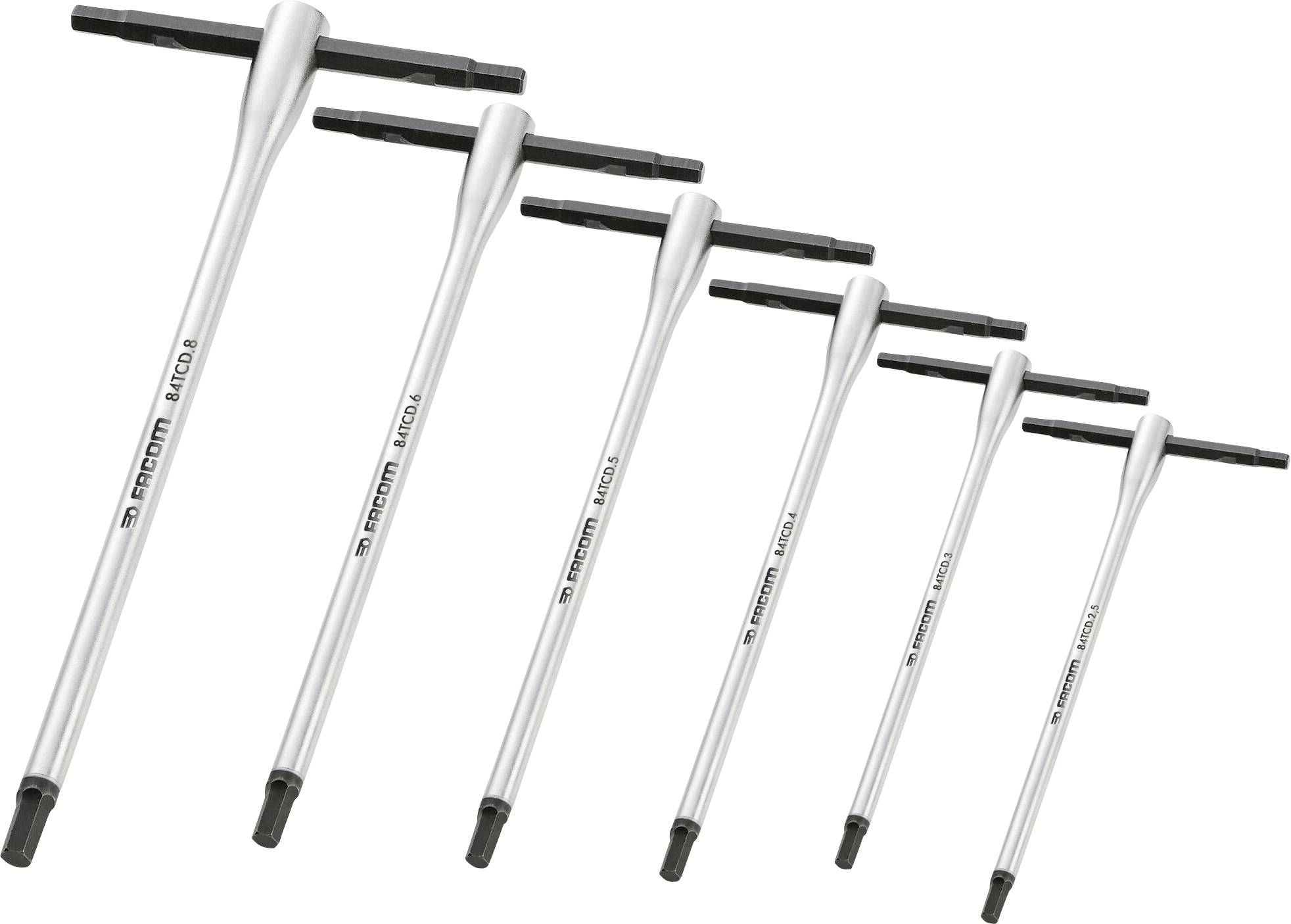 Facom 84TCD.J6 Allen Allen key set 2.5 mm, 3 mm, 4 mm, 5 mm, 6 mm, 8 mm 6-piece