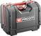 Black and red tool case with 'Facom' logo on the side, robust construction, ideal for craftwork and tool storage.