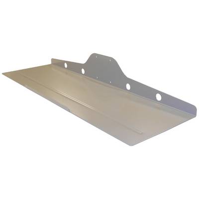 Metal fixing plate with holes, likely used for attaching to a wall or another object.