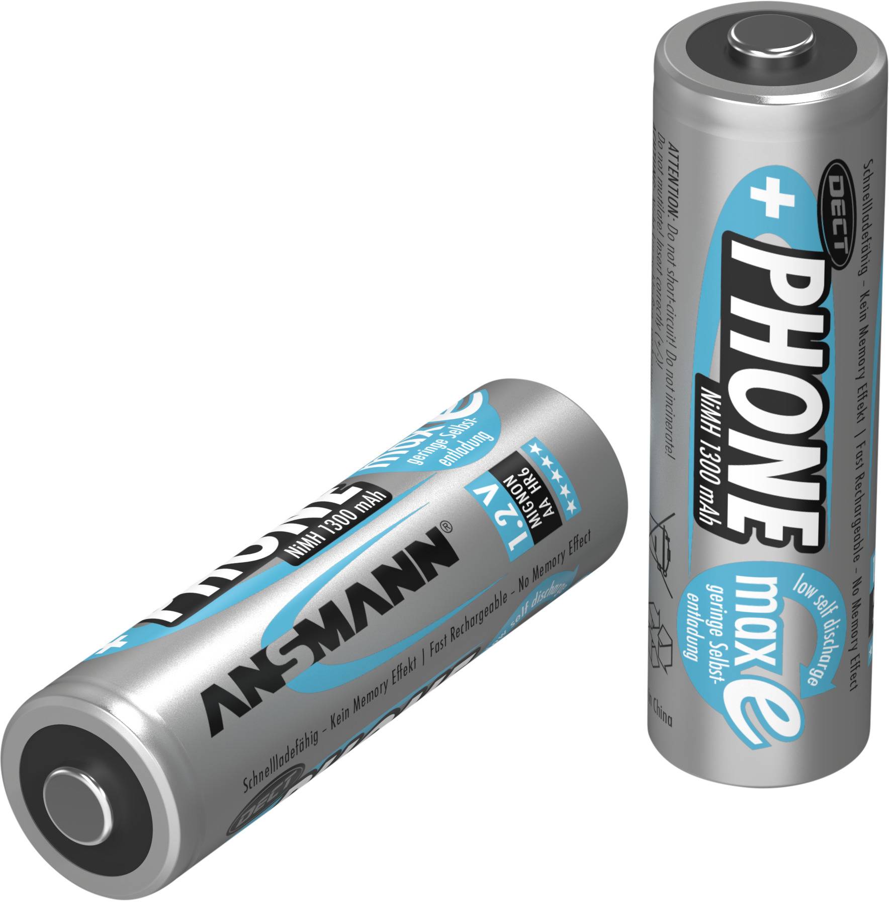 Ansmann DECT maxE HR06 AA battery (rechargeable) NiMH 1300 mAh 1.2 V 2 pc(s)