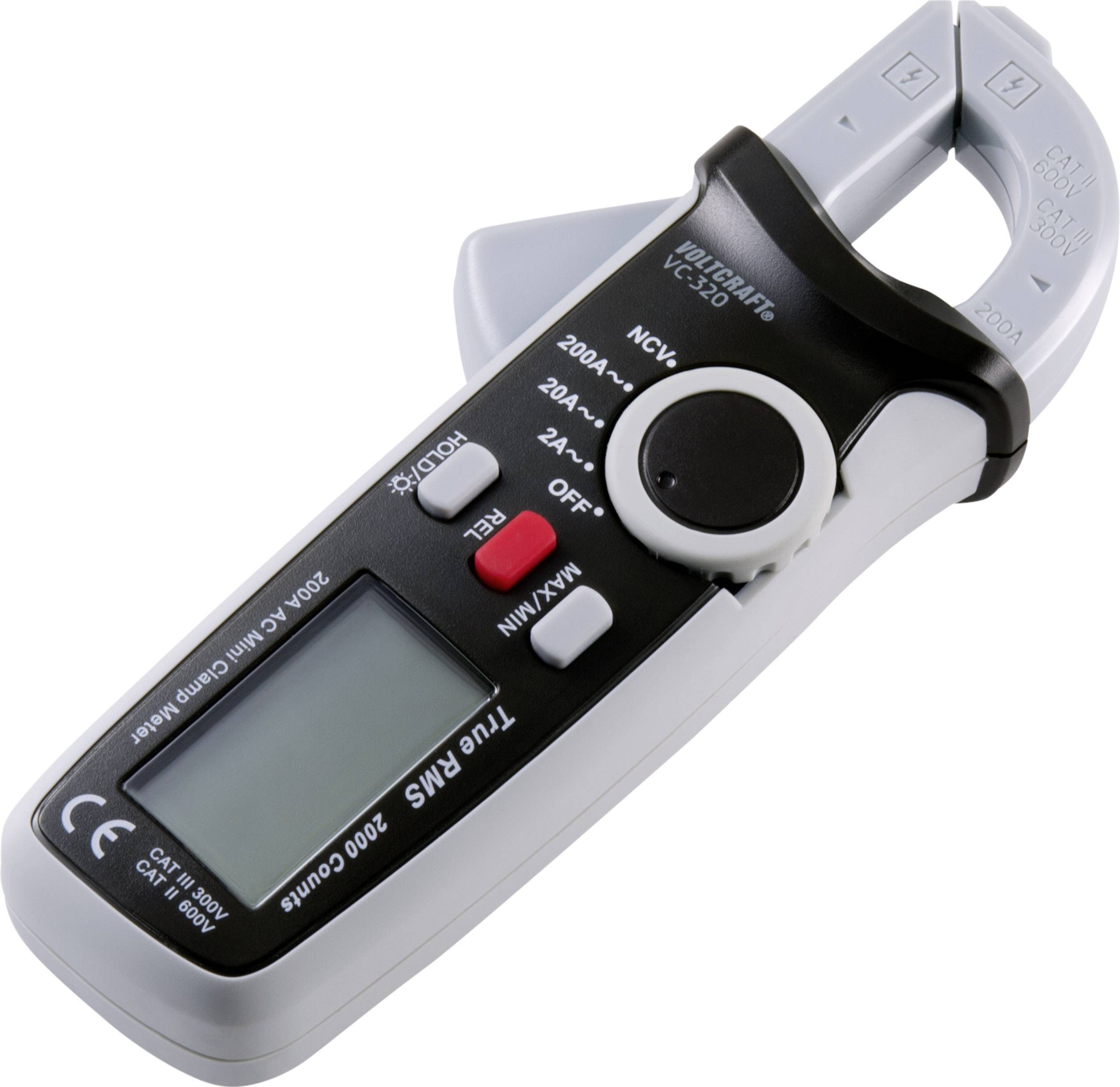 VOLTCRAFT VC-320 Clamp meter Digital CAT II 600 V, CAT III 300 V Display (counts): 2000-2