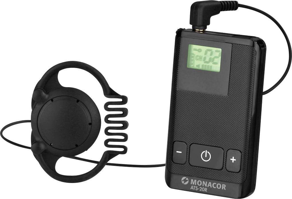 Monacor ATS-20R Headset Microphone receiver Transfer type (details):Radio