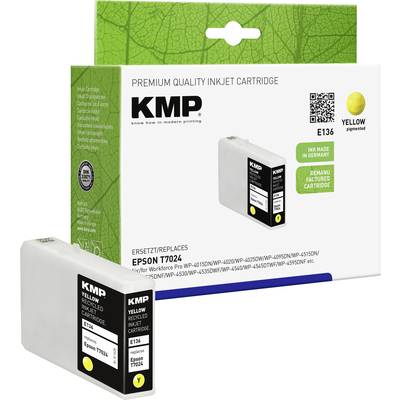 KMP Ink replaced Epson T7024 Compatible  Yellow E136 1620,4009