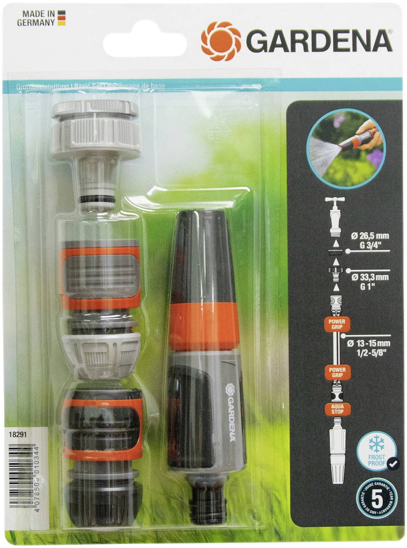 GARDENA GARDENA Grundausstattung 18291-20 Nozzle sprayer + connector set