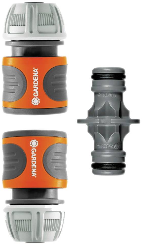 GARDENA 18283-20 GARDENA Kupplungs-Satz 13 mm (1/2 Zoll), 15 mm (5/8 Zoll) Plastic Hose connector piece 13 mm (1/2) Ø, Hose connector Set