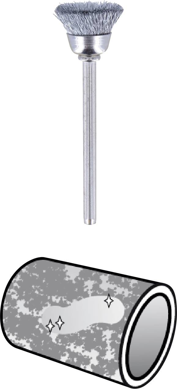 Wire brush and shining pipe: The wire brush removes rust and impurities, leaving a clean, gleaming surface.