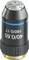 Microscope objective lens with blue marking, focal length 40/0.65, suitable for precise scientific analyses.