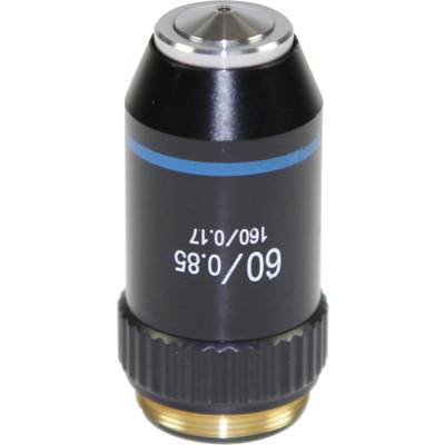 Microscope objective lens, 60x magnification, numerical aperture 0.85, suitable for detailed scientific investigations.