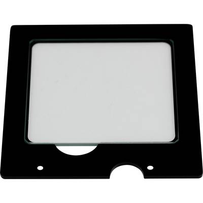Square black-framed slide holder with transparent inner surface, used for presenting or archiving slides.