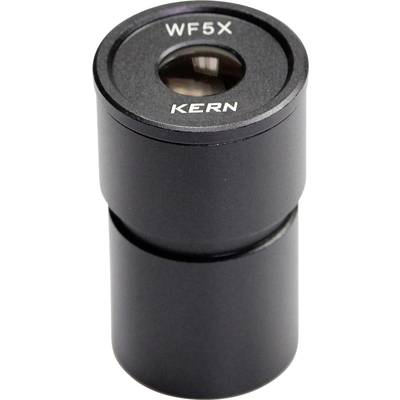Black eyepiece with 'WF5X KERN' inscription, for optical instruments such as microscopes.