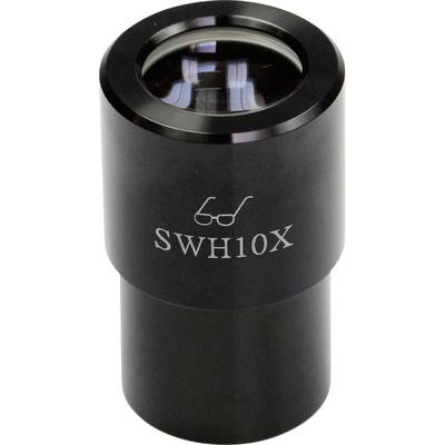 Microscope eyepiece labelled 'SWH10X', showing a 10x magnification lens.