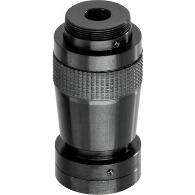A black, metallic closure piece with a knurled handle for better grip and an opening at the top for attachment.