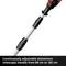 An adjustable aluminium telescopic pole, adjustable between 88 cm and 182 cm.
