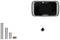 Digital door viewer with screen, camera lens, mounting accessories, and screws, suitable for door surveillance.