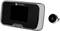 A digital door viewer with monitor and camera. The monitor displays the 'smartwares' logo and the round camera attachment is shown separately.