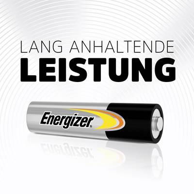 The image depicts an Energizer battery in front of a background with the text 'Long-lasting Performance'.