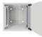 Open wall-mounted cabinet with metal frame and internal fittings, suitable for mounting electronic equipment such as servers or network devices.