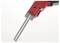 Red hot cutting tool with two long, narrow blades for precise cutting of materials such as thermoplastics and foam.