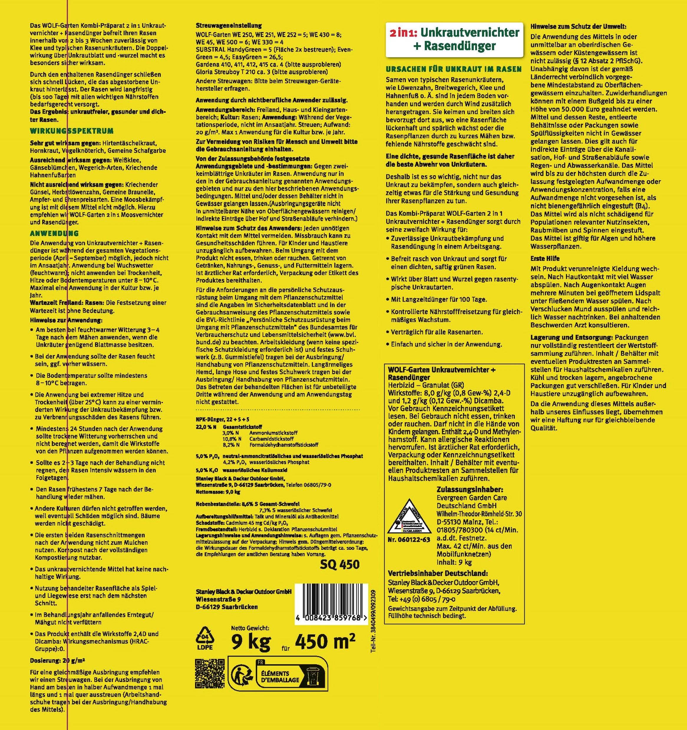 WOLF-Garten 3840746 WOLF-Garten 3840746 Weed killer, Lawn feed 1 pc(s)-1