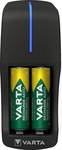 ReadyToUse mini plug charger + 2 AA 2100 mAh rechargeable batteries