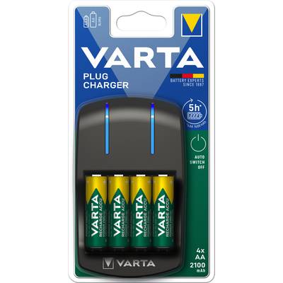 Varta Plug Charger 4x56706 Charger for cylindrical cells NiMH AAA , AA-2